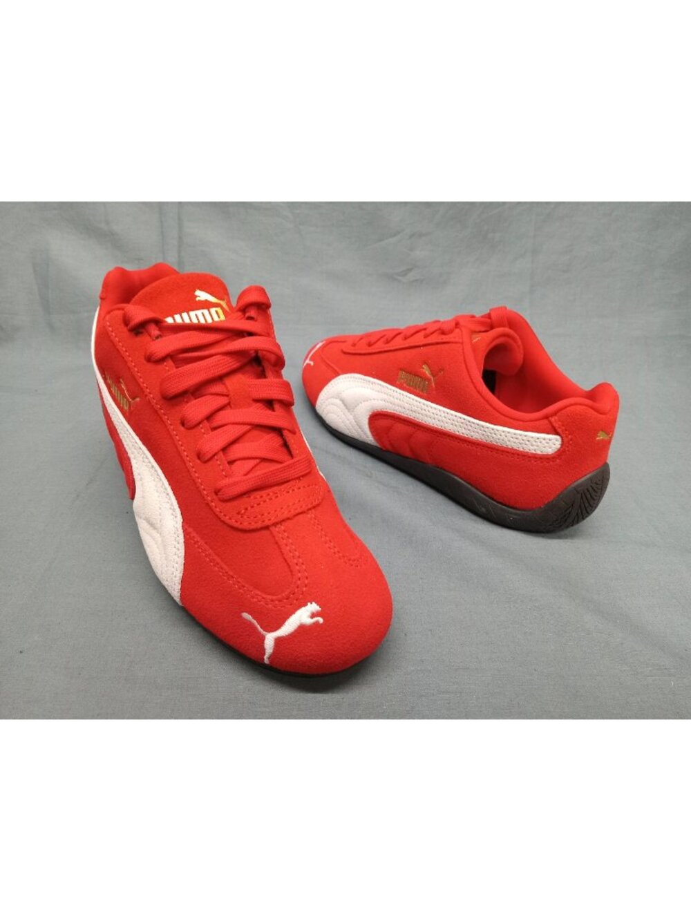 Puma Speedcat Jr (GS) Boys Lace Up Sneakers Red White Size 5 NEW NO BOX!